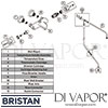 Bristan Assure TMV2 Bath Shower Mixer Rigid Riser Spares